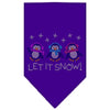 Christmas Pet and Dog Bandana Rhinestone, Let It Snow Penguins