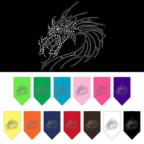 Pet and Dog Bandana Rhinestone, Dragon