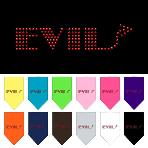 Pet and Dog Bandana Rhinestone, Evil