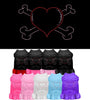 Pet Dress Rhinestone,  Heart & Crossbones