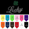 Pet and Dog Bandana Rhinestone, Lucky Script