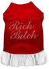 Pet Dress Rhinestone, Rich Bitch