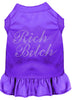 Pet Dress Rhinestone, Rich Bitch