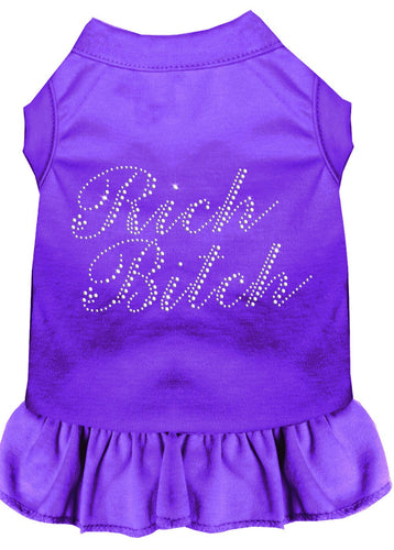Pet Dress Rhinestone, Rich Bitch