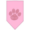 Pet and Dog Bandana Rhinestone, Paw Red