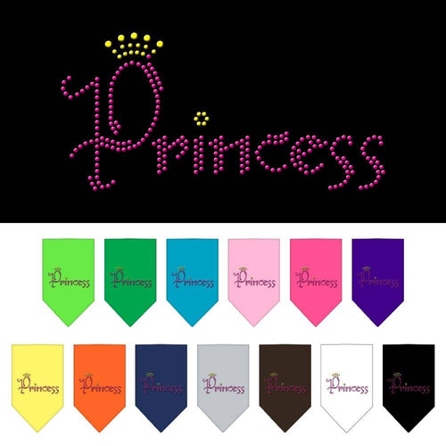 Pet and Dog Bandana Rhinestone, Princess