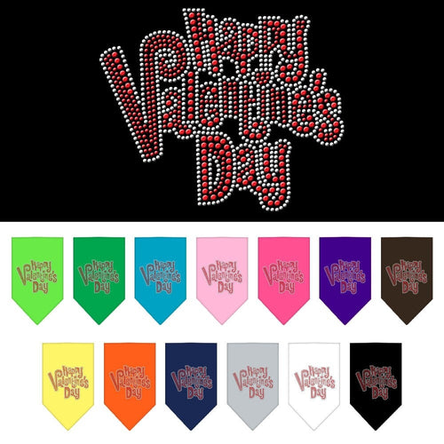 Pet and Dog Bandana Rhinestone, Happy Valentines Day