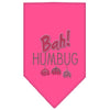 Christmas Pet and Dog Bandana Rhinestone, Bah Humbug