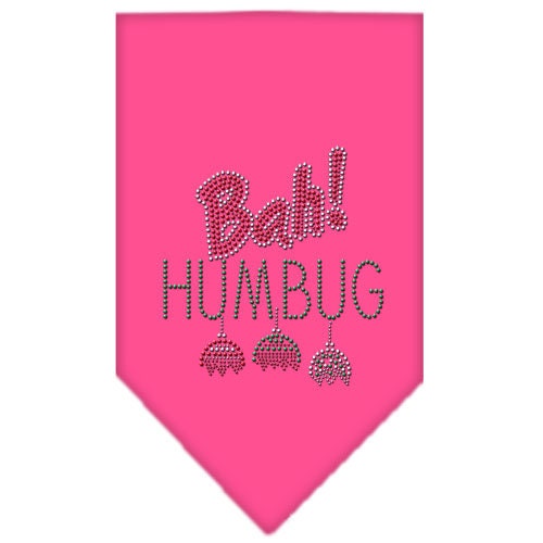 Christmas Pet and Dog Bandana Rhinestone, Bah Humbug