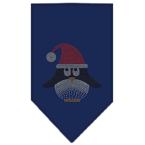 Christmas Pet and Dog Bandana Rhinestone, Santa Penguin