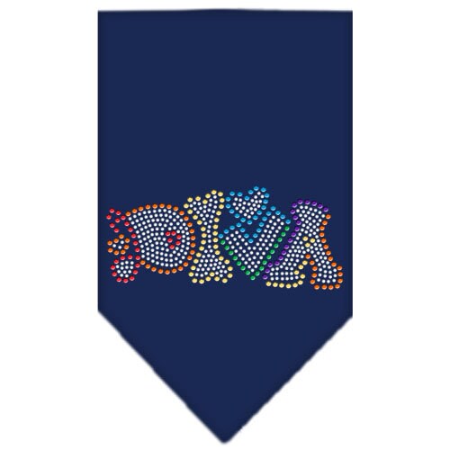 Pet and Dog Bandana Rhinestone, Technicolor Diva