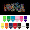 Pet and Dog Bandana Rhinestone, Technicolor Diva