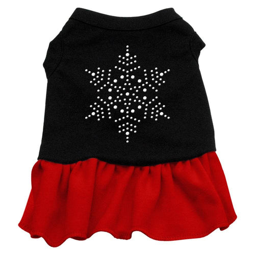 Pet Dress Winter Christmas Rhinestone, Snowflake