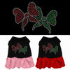Christmas Pet Dress Rhinestone, Christmas Bows