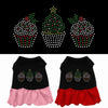 Christmas Pet Dress Rhinestone, Christmas Cupcakes