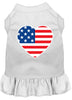 Pet Dress American Flag Heart