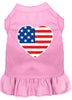 Pet Dress American Flag Heart