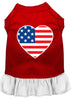 Pet Dress American Flag Heart