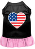 Pet Dress American Flag Heart