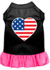 Pet Dress American Flag Heart