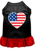 Pet Dress American Flag Heart