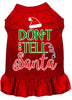 Christmas Pet Dress Screen Printed, Don't Tell Santa
