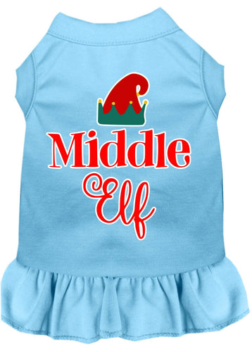 Christmas Pet Dress Screen Printed, Middle Elf