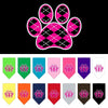 Pet and Dog Bandana Screen Printed,  Pink Argyle Paw