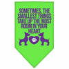 Pet and Dog Bandana Screen Printed, Sometimes, The Smallest Things Take Up The Most Room In Your Heart