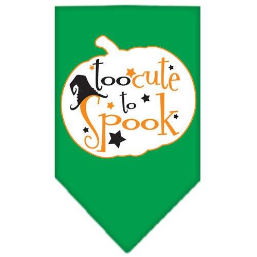 Halloween Pet and Dog Bandana Screen Printed, Too Cute To Spook