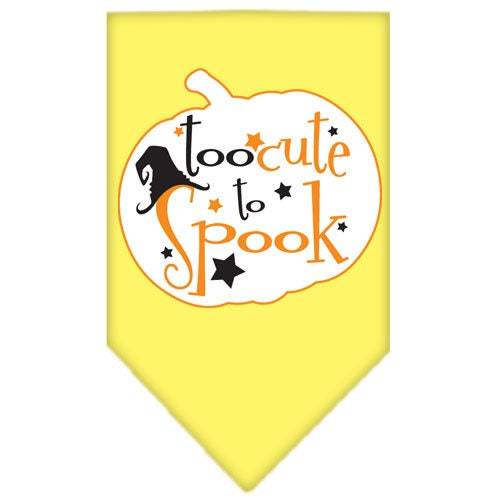 Halloween Pet and Dog Bandana Screen Printed, Too Cute To Spook