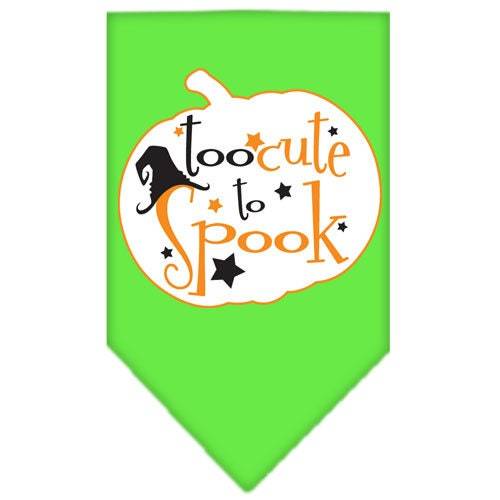 Halloween Pet and Dog Bandana Screen Printed, Too Cute To Spook