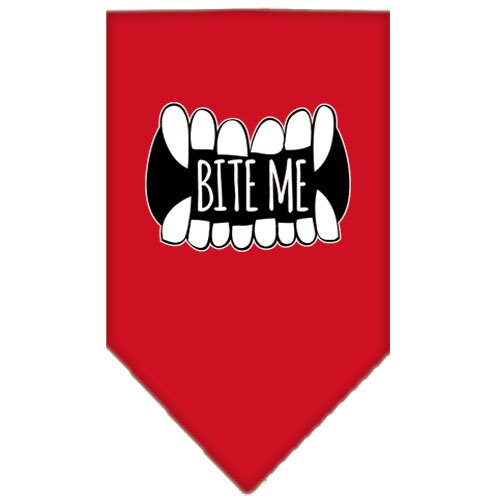 Pet and Dog Bandana Screen Printed, Bite Me