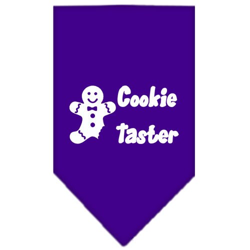 Christmas Pet and Dog Bandana Screen Printed, Cookie Taster