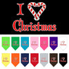 Christmas Pet and Dog Bandana Screen Printed, I Heart Christmas