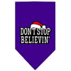 Christmas Pet and Dog Bandana Screen Printed, Don't Stop Believin'
