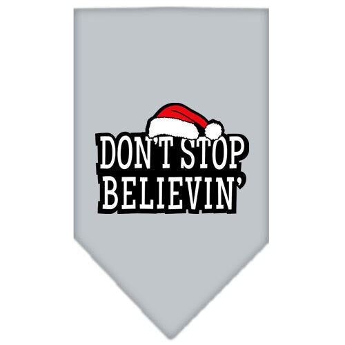 Christmas Pet and Dog Bandana Screen Printed, Don't Stop Believin'