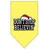 Christmas Pet and Dog Bandana Screen Printed, Don't Stop Believin'