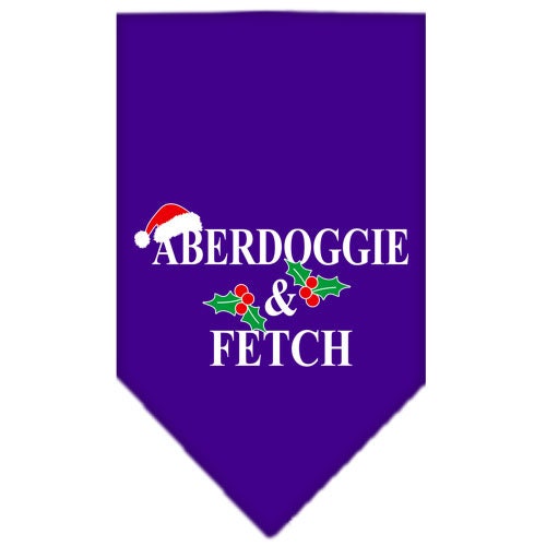 Christmas Pet and Dog Bandana Screen Printed, Aberdoggie Christmas