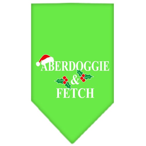 Christmas Pet and Dog Bandana Screen Printed, Aberdoggie Christmas