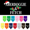 Christmas Pet and Dog Bandana Screen Printed, Aberdoggie Christmas