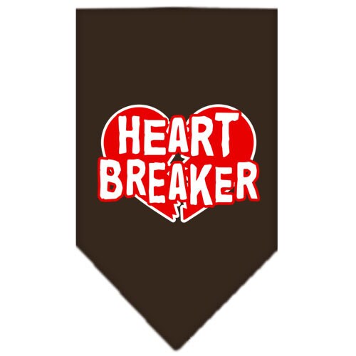 Pet and Dog Bandana Screen Printed, Heart Breaker