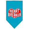Pet and Dog Bandana Screen Printed, Heart Breaker