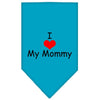 Pet and Dog Bandana Screen Printed, I Love My Mommy