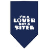 Pet and Dog Bandana Screen Printed,  I'm a Lover, Not A Biter