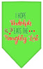 Christmas Pet and Dog Bandana Screen Printed, Hope Rudolph Eats The Naughty List