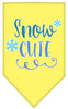 Christmas Pet and Dog Bandana Screen Printed, Snow Cute