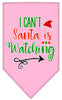Christmas Pet and Dog Bandana Screen Printed, I Can't, Santa Is Watching
