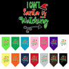 Christmas Pet and Dog Bandana Screen Printed, I Can't, Santa Is Watching