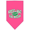 Pet and Dog Bandana Screen Printed, Kiss Me I'm Irish
